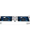 Industrial Equipment Featuring Silver Control Panel With Buttons And Digital