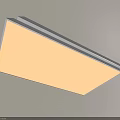 Flat Panel Square White Ceiling Light Mounted On Ceiling With Modern Design And Bright Illumination 3d model