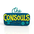Retro Game Controller Logo Design With The CONSOLS Text Cross Button And Circular Buttons