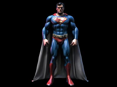 Superman Beauty Team Avengers Hand-made Doll Decorations Movie Characters Movie Peripheral Derivatives 3d model
