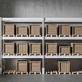 shelf display rack display rack 3d model