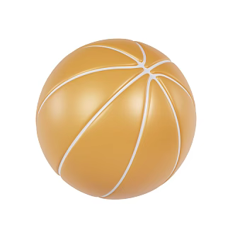 Modern Basketball Cartoon Basketball 3d model