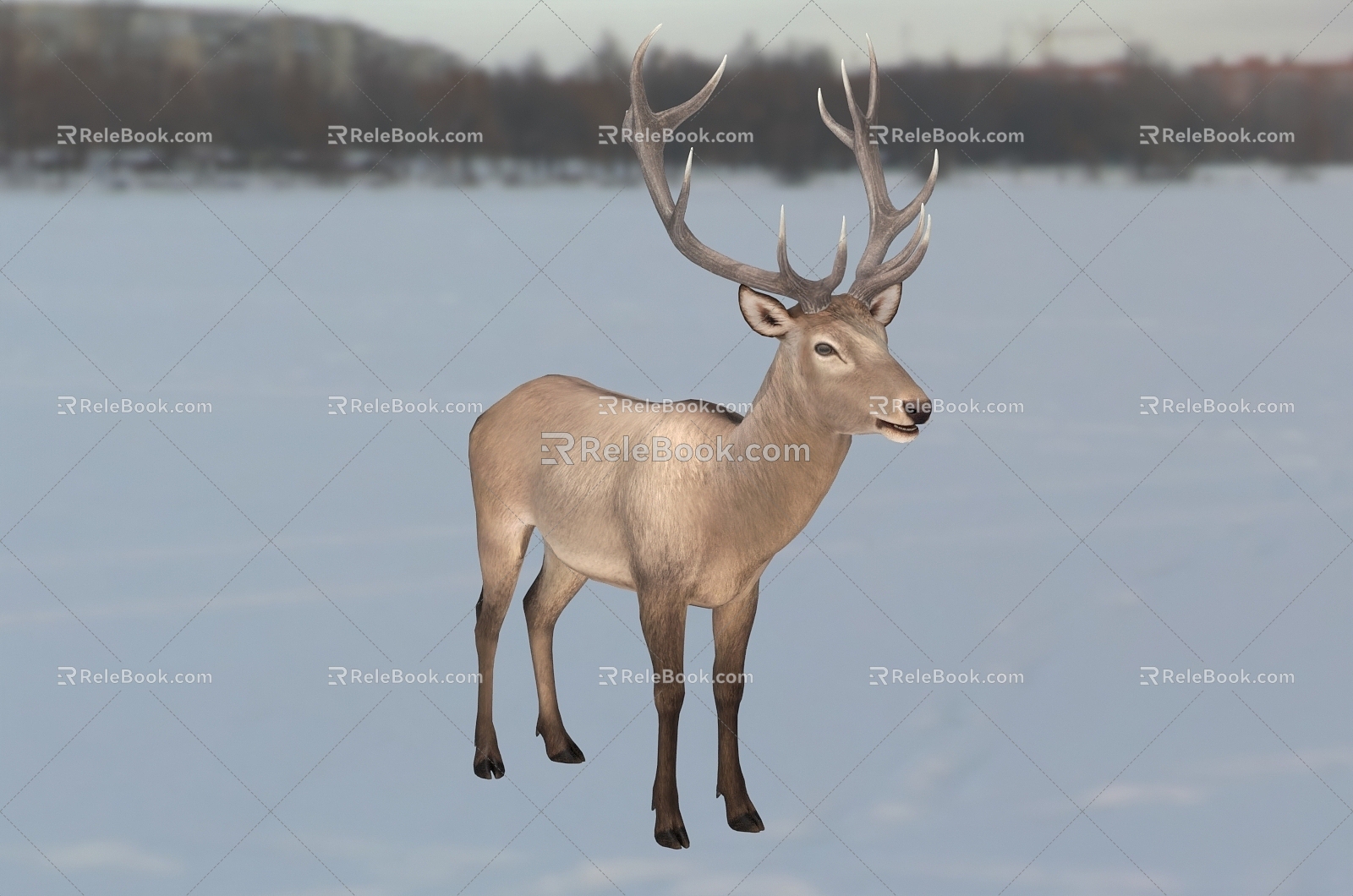 Twin Peaks Deer Animal Creatures 3d model