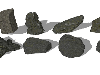 Stone Gardening Stone 3d model