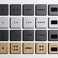 Modern Socket Creative Switch Socket 3d model