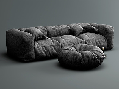 Modern Combination Sofa Multiplayer Sofa 3d model