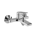 Modern Black Wall Mounted Faucet with Single Handle Design for Bathroom Sink