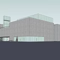 Modern Museum Building Featuring Concrete Exterior And Glass Structure Contemporary Design
