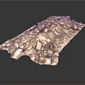 Natural Stone Wood Panel With Fragmented Texture And Rustic Surface Design