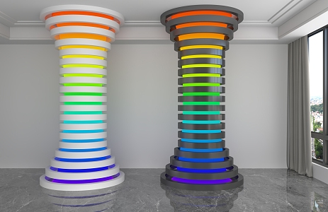 Modern Column 3d model