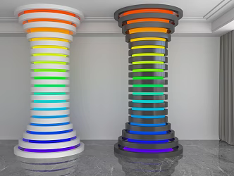 Modern Column 3d model