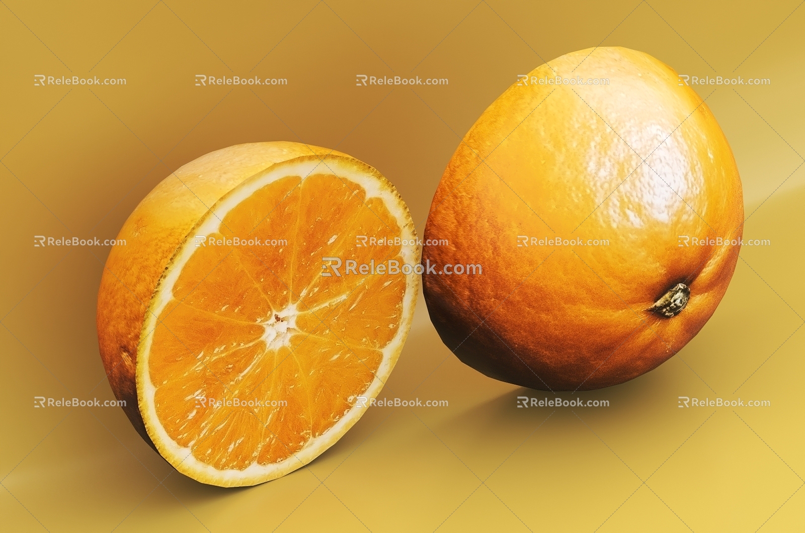 Modern Orange 3d model