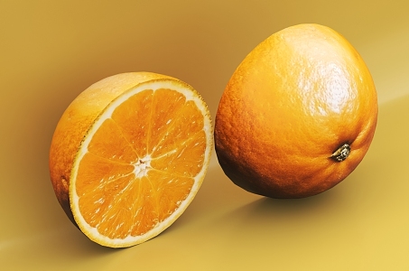 Modern Orange 3d model