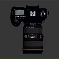 Canon EOS Digital SLR Camera With Red Ring Lens And Professional Body