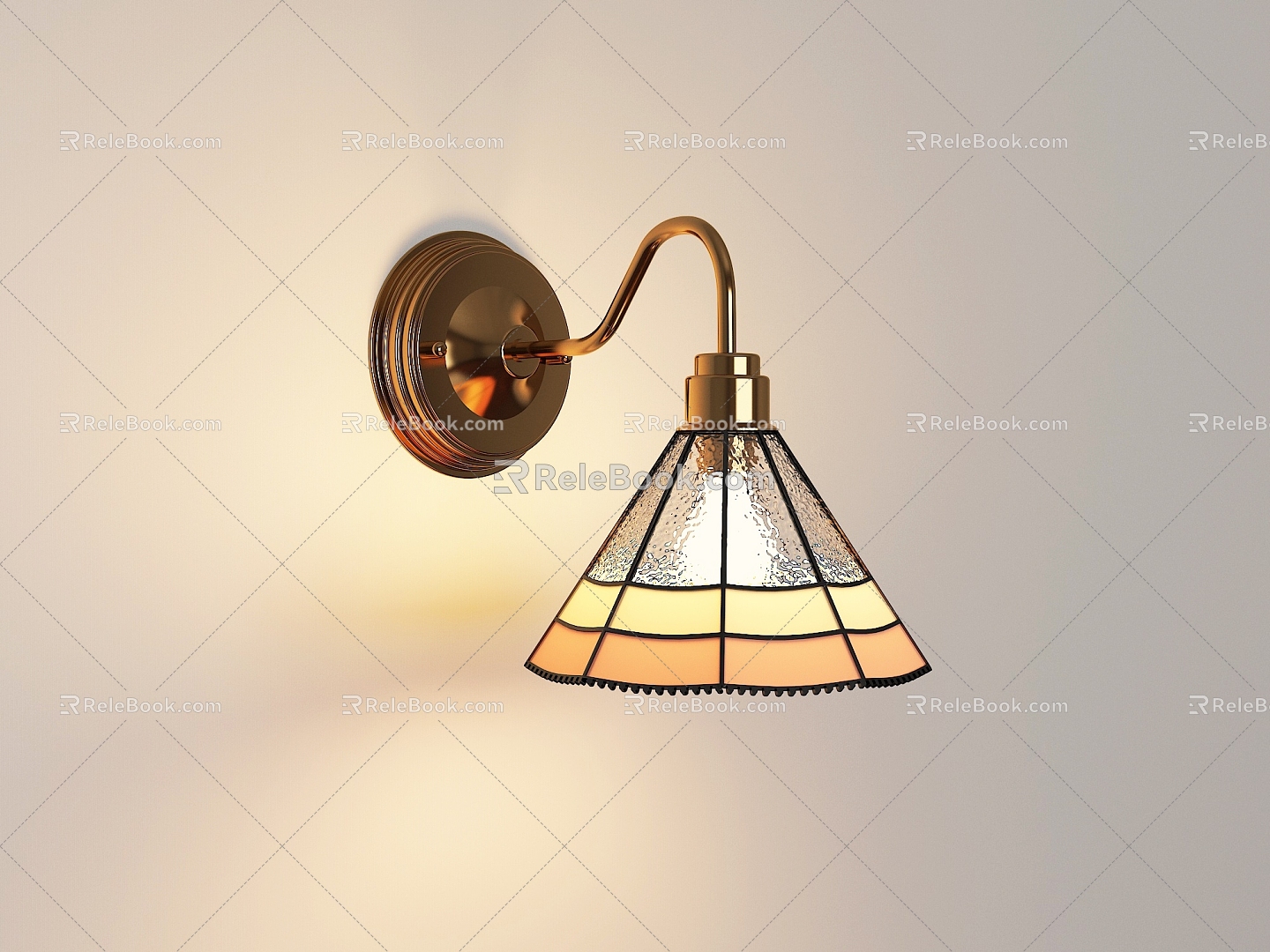 French retro wall lamp 3d model