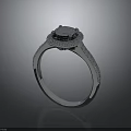 Elegant Blue Gemstone Ring With Diamond Accents And Platinum Band Design