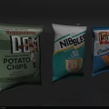 Assorted Flavored Chips With Sour Cream Onion Potato Crispy Rice And Cheddar Cheese Tortilla Snacks
