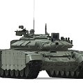 Russian main battle tank 3d model