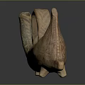 Ancient Clay Daily Household Vessel With Decorative Handle Patterns And Support Feet Design