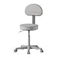 Brown Adjustable Office Chair With Padded Seat Backrest And Wheeled Base