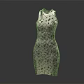 Elegant Sleeveless Sequined Fitted Party Dress With Sparkling Black Patterns