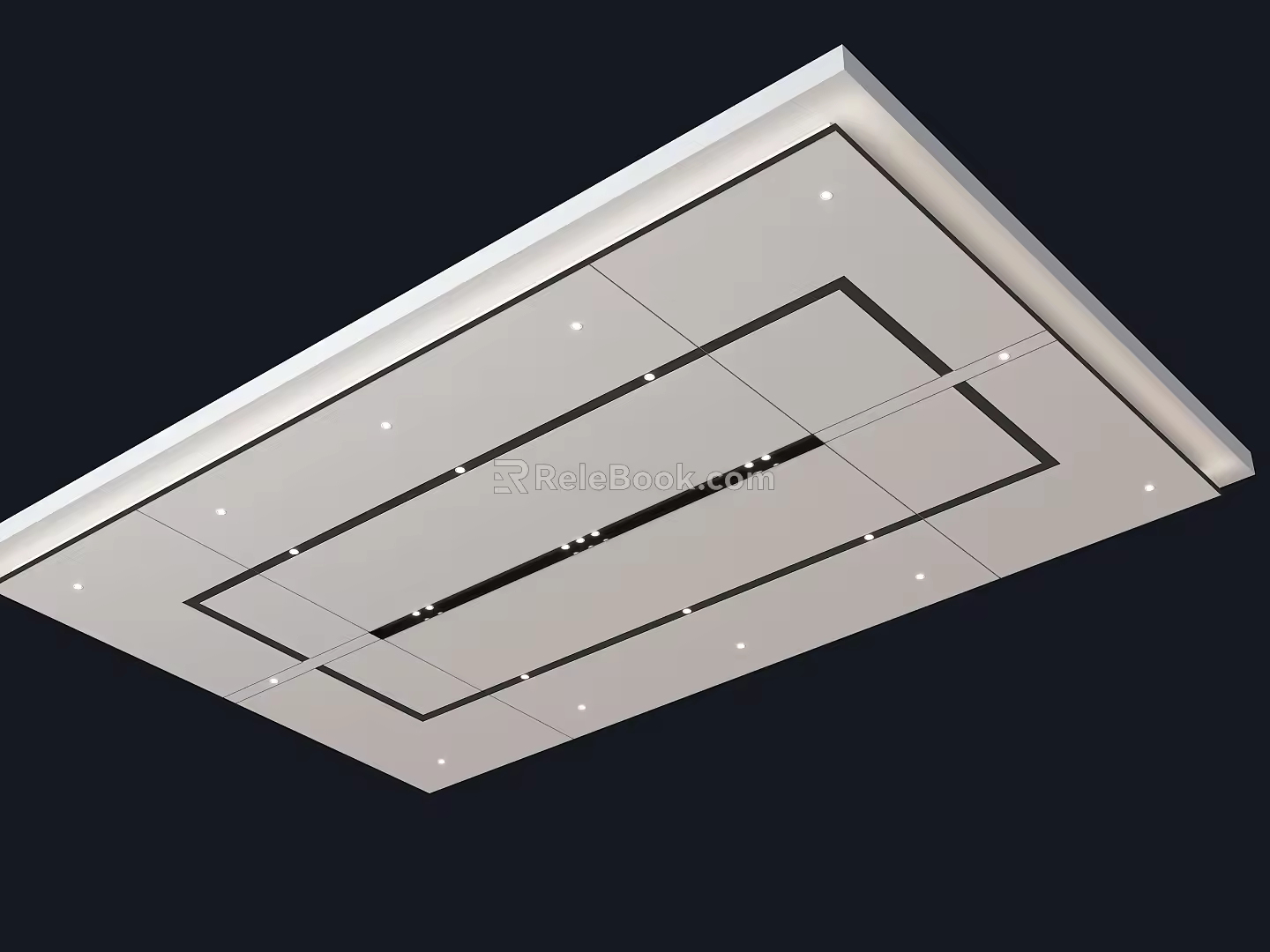 Modern Ceiling Simple Ceiling Office Space Ceiling 3d model