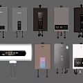 Collection of Various Household Water Heater Electrical Appliances for Daily Use