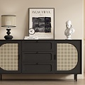 Middle French Entrance Cabinet Sideboard 3d model