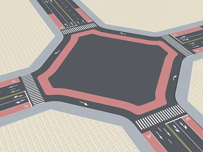 Intersection 3d model