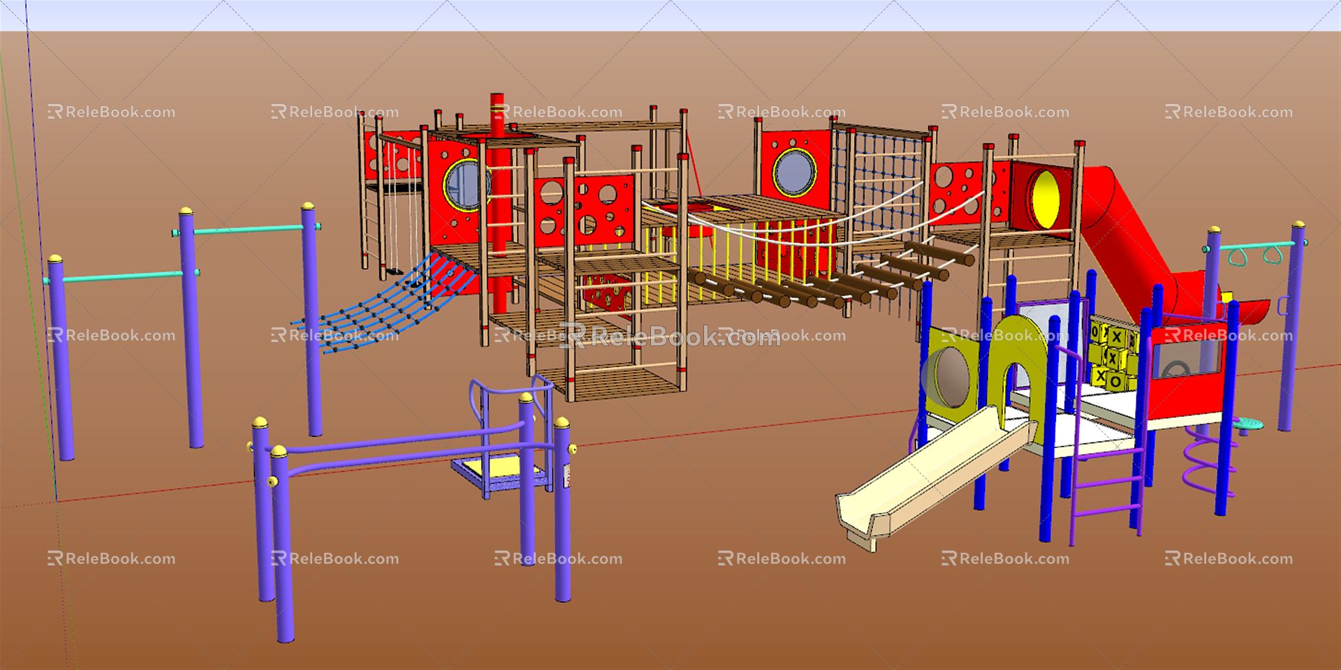 Outdoor activity equipment Modern amusement equipment 3d model