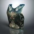 Ornate Black Vest With Intricate Decorative Patterns And Embroidery Details