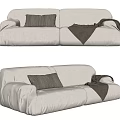 Modern double sofa 3d model