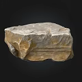 Natural Stone And Wood Artifact With Textured Surface And Earthy Colors