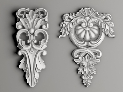 European carved 3D model 3d model