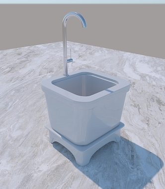 Modern mop basin toilet mop basin 3d model