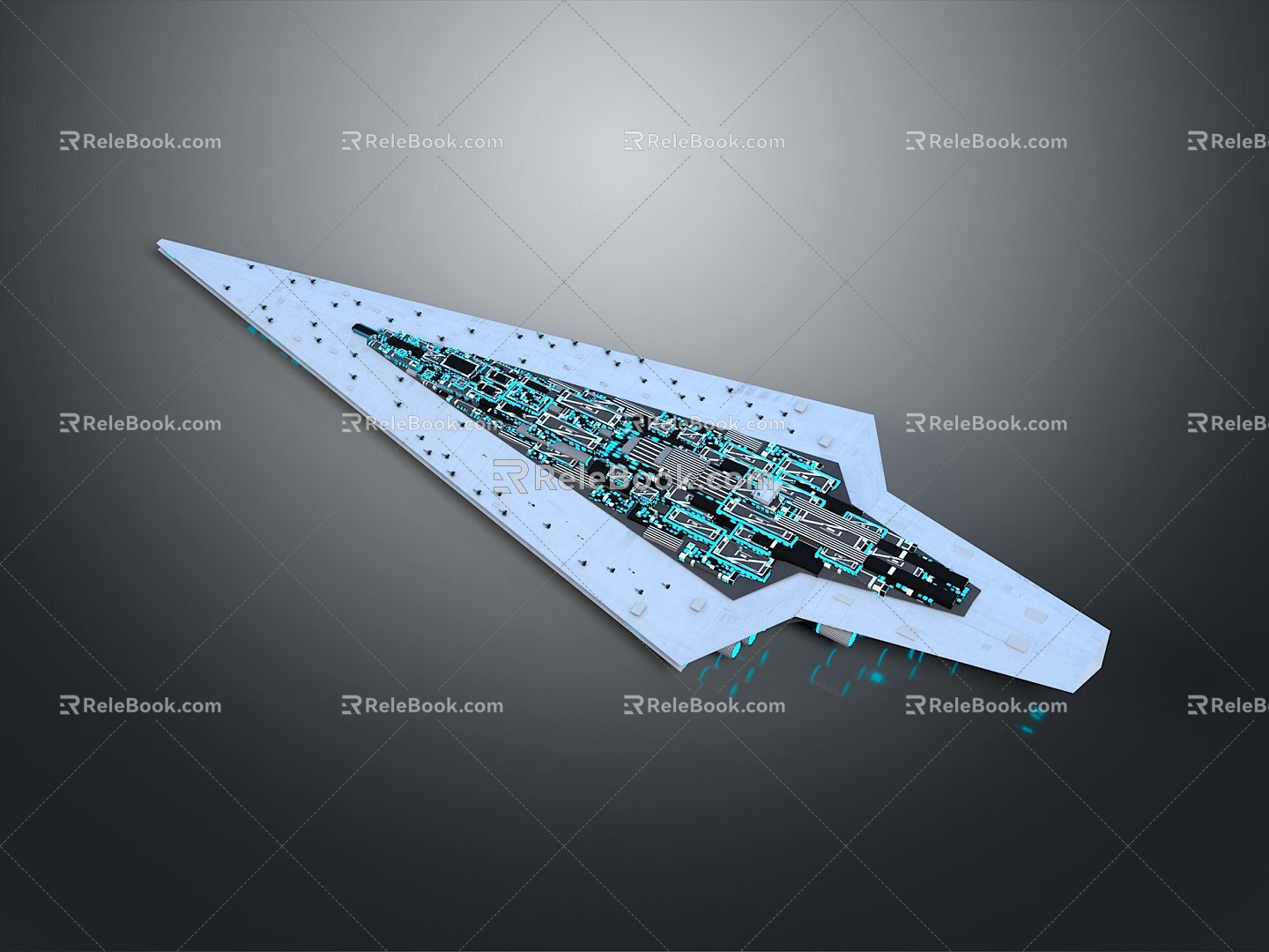 Warship Space Warship Sci-Fi Warship Battleship 3d model