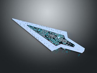 Warship Space Warship Sci-Fi Warship Battleship 3d model