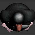 Cute Penguin Doll With Black Body White Belly Orange Beak And Pink Feet