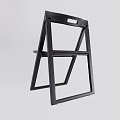 Modern Folding Chair Design In Red And Black Colors For Home Use