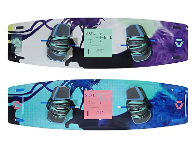 Colorful Sports Equipment Straps With SOFT SOL Series Helmet Graphics And V Logo 3d model