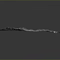 Detailed Natural Landscape Terrain Model With Rolling Mountains And Textured Surface