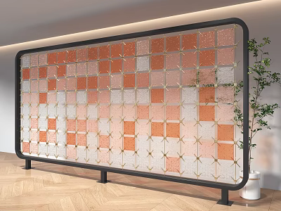 Now glass screen colored glass tile screen gradient glass screen landscape glass bar landscape bar sketch 3d model