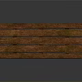 Rustic Long Wooden Table With Natural Wood Grain And Sturdy Legs