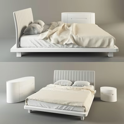 Double bed 3d model Double bed 3d model