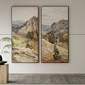 modern decorative painting 3d model