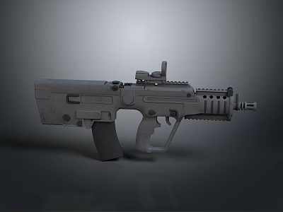 rifle semi-automatic rifle combat rifle battle rifle carbine war rifle attack rifle 3d model