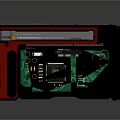 High Performance Graphics Card Red Black Design With Cooling System PCIe Interface