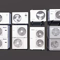 Various Air Conditioner Fan Models Featuring Modern Designs And Efficient Cooling Functions 3d model