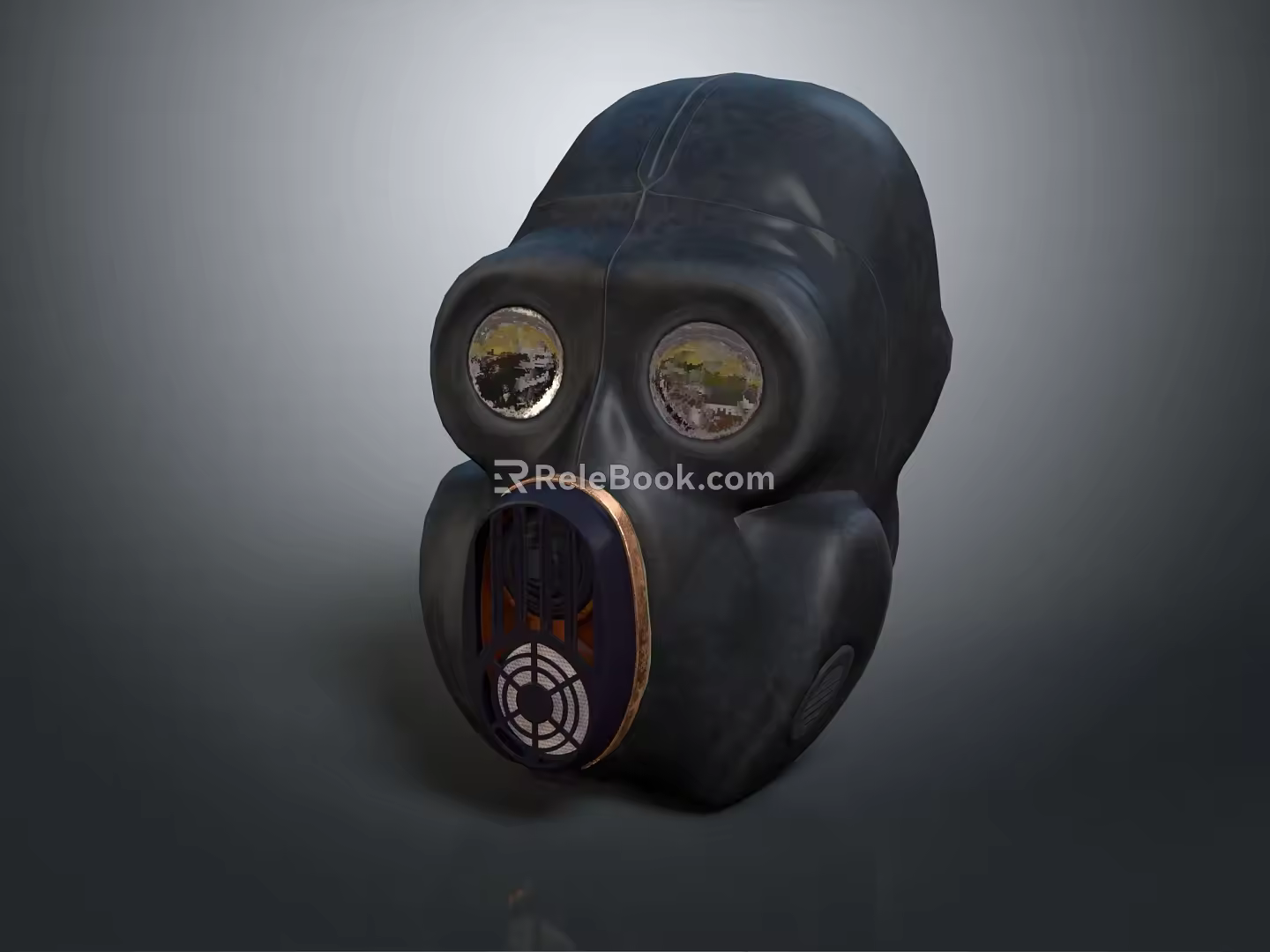 Modern gas mask sci-fi gas mask gas mask respirator 3d model