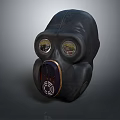 Modern gas mask sci-fi gas mask gas mask respirator 3d model